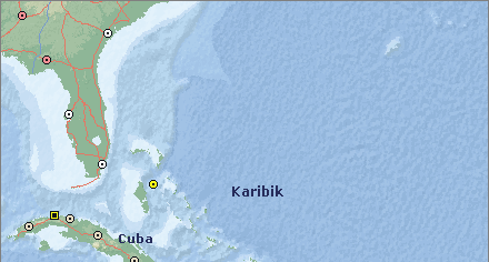Karte Karibik Nord